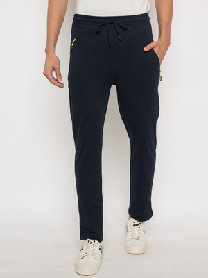DUKE Solid Men Blue Track Pants