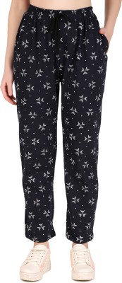 Kavya Retail Printed Women Blue Track Pants