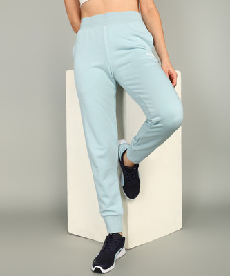PUMA Solid Women Blue Track Pants