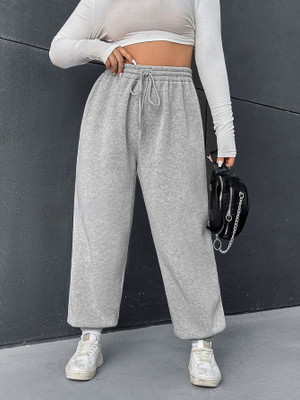 Daphne Maurier Solid Women Grey Track Pants