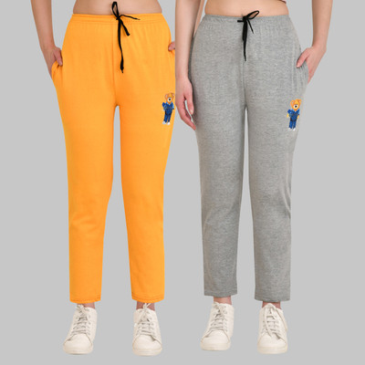 NANCE STORE Printed Women Grey, Yellow Track Pants