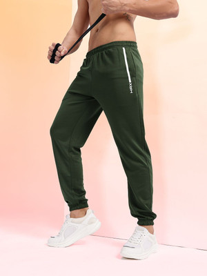 HRX by Hrithik Roshan Solid Men Green Track Pants