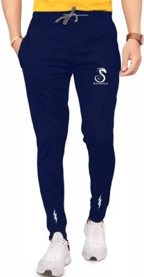 sonizeed f Printed Men Blue Track Pants