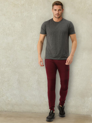 The Indian Garage Co. Solid Men Red Track Pants
