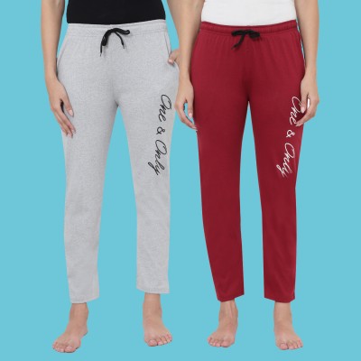 Priyansh Enterprises Printed Women Red, Grey Track Pants