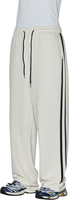 Dockstreet Striped Men White Track Pants