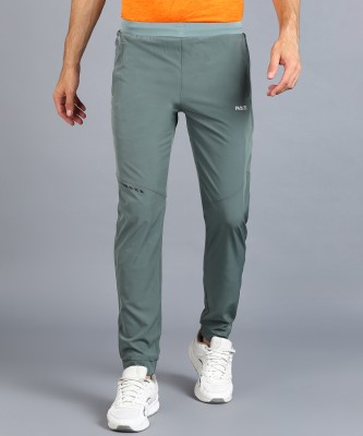 Pace International Solid Men Green Track Pants