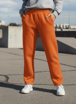 MACK JONNEY Solid Women Orange Track Pants
