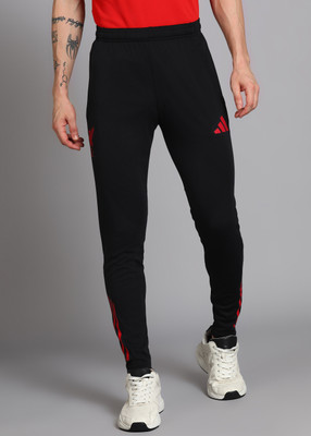 ADIDAS Solid Men Black Track Pants