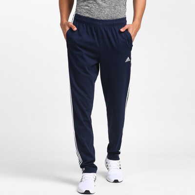 ADIDAS Striped Men Blue Track Pants