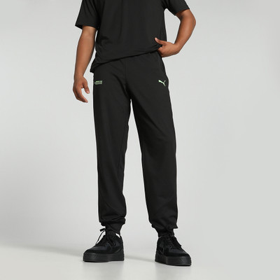 PUMA Solid Men Black Track Pants