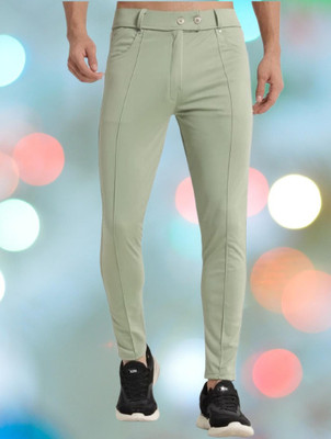 Nitya TrackP Solid Men Light Green Track Pants