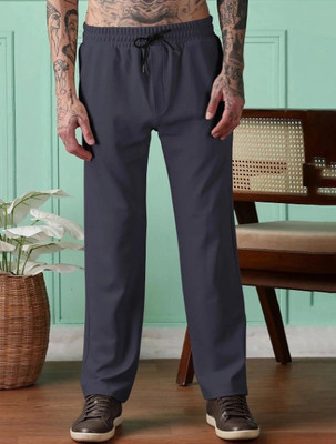 METRONAUT Solid Men Grey Track Pants
