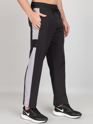 HouseOfCommon Colorblock Men Black Track Pants