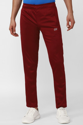 PETER ENGLAND Solid Men Maroon Track Pants