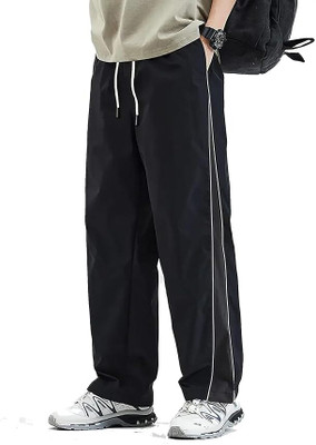 HeraDawn Self Design Men Black Track Pants