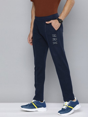 HRX by Hrithik Roshan Printed Men Black Track Pants