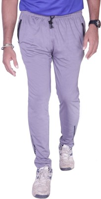 ESTRO Printed Men Grey Track Pants