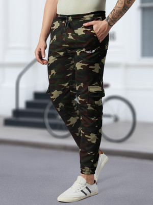 Chrome & Coral Printed Men Multicolor Track Pants