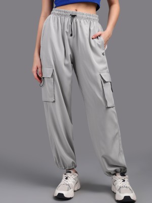 HRX by Hrithik Roshan Solid Women Grey Track Pants