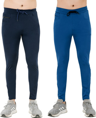 NAVRISE Solid Men Blue, Light Blue Track Pants