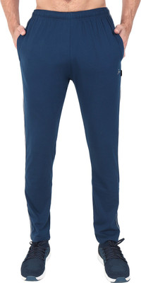 Zeffit Solid Men Dark Blue Track Pants