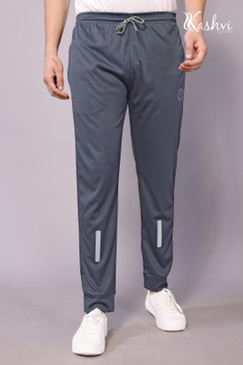 Kashvi Self Design Men Grey Track Pants