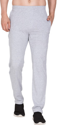 beUNIQ Solid Men Grey Track Pants