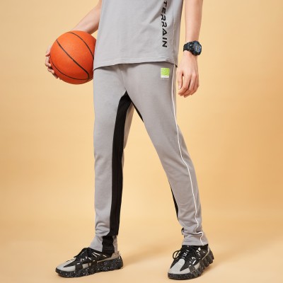 Ajile By Pantaloons Solid Men Grey Track Pants