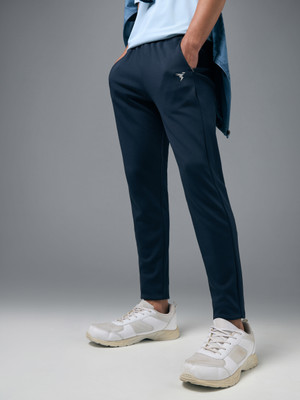 TECHNOSPORT Solid Men Dark Blue Track Pants