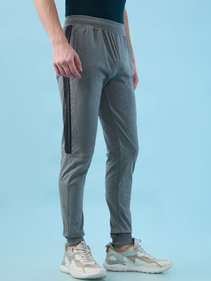 Hint Solid Men Grey Track Pants