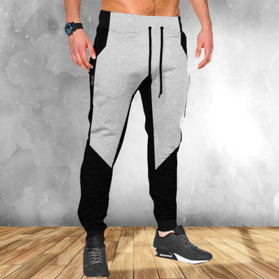Tee town Colorblock Men Black Track Pants