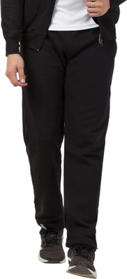 Corsair Blue Solid Men Black Track Pants