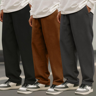 METRONAUT Solid Men Multicolor Track Pants