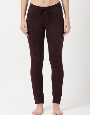 JOCKEY Printed Women Maroon Track Pants