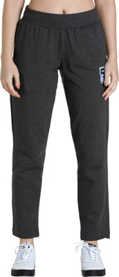PUMA WMN Graphic Pant V Solid Women Grey Track Pants