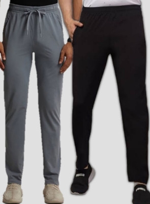M2kFASHION Solid Men Dark Blue Track Pants