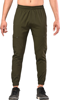 J FLISE Solid Men Green Track Pants