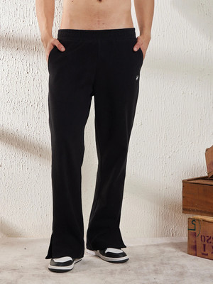 FUGAZEE Solid Men Black Track Pants