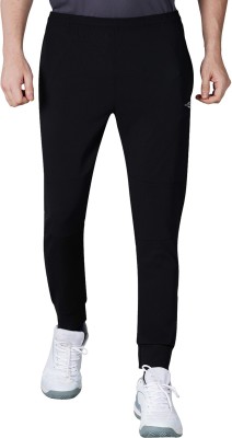 NIVIA Solid Men Black Track Pants