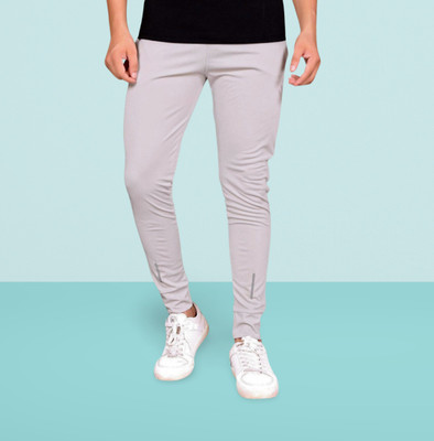 Cronix Solid Men Grey Track Pants