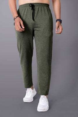 METRONAUT Solid Men Green Track Pants