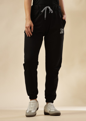 Dollar Solid Women Black Track Pants