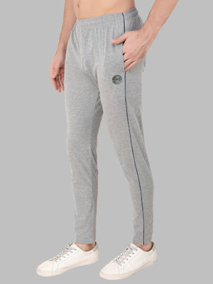 Distortion Crew Solid Men Grey Track Pants
