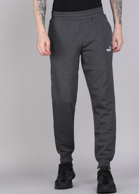 PUMA Solid Men Grey Track Pants