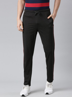 Force NXT Super Combed Cotton Solid Men Black Track Pants