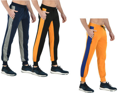 Indistar Striped Men Multicolor Track Pants
