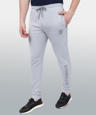 DONBALLER Solid, Printed Men Grey Track Pants
