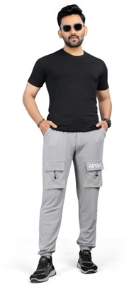 DEVICE OF HOVID FASION Solid Men Grey Track Pants