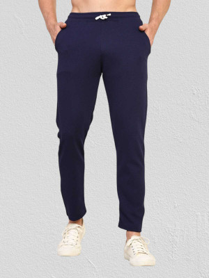 FABLOID Solid Men Dark Blue Track Pants